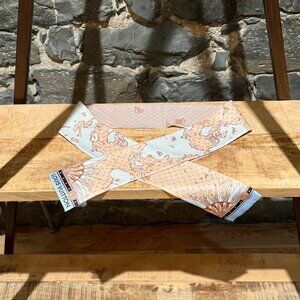 Louis Vuitton LV Map Print Silk Bandeau Scarf